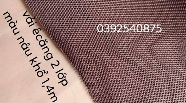 VAI ÊCANG 2 LOP MÀU NÂU